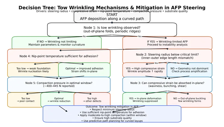 tow wrinkling in automated fiber placement