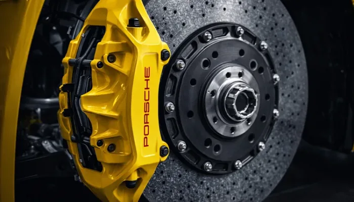 Porsche ceramic composite brakes
