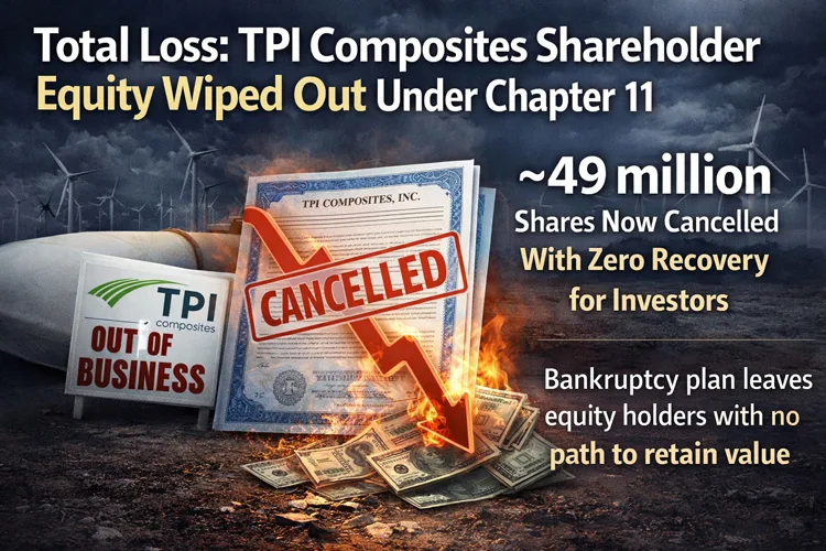TPI Composites bankruptcy shareholders wiped out