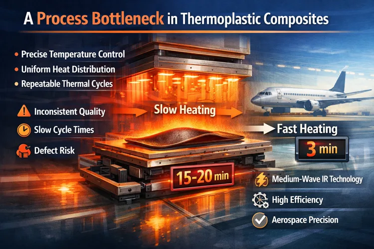 thermoplastic composite stamping infrared heating