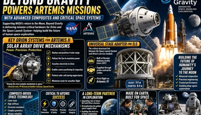 Beyond Gravity Artemis composite components