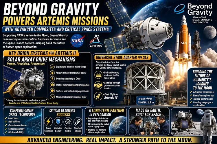 Beyond Gravity Artemis composite components