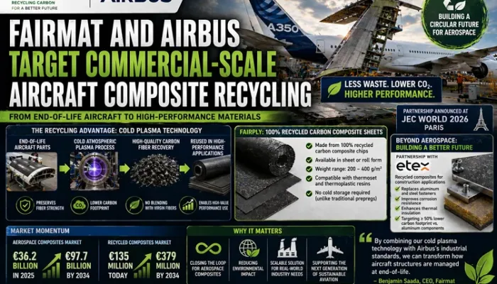 Fairmat Airbus composite recycling