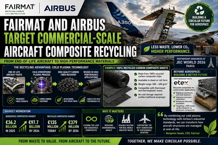 Fairmat Airbus composite recycling