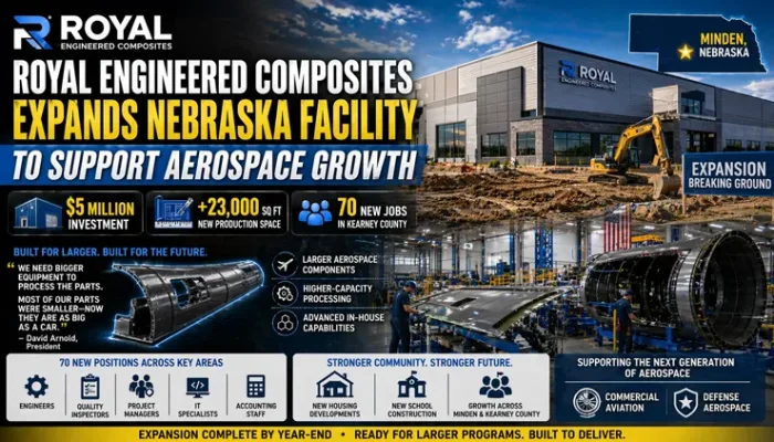 Royal Engineered Composites expansion Nebraska