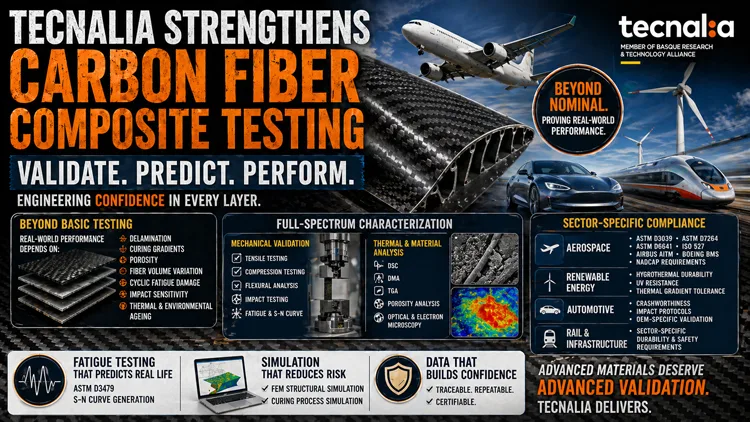 TECNALIA carbon fiber composite testing