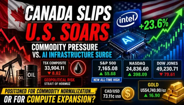 TSX oil volatility U.S. tech rally