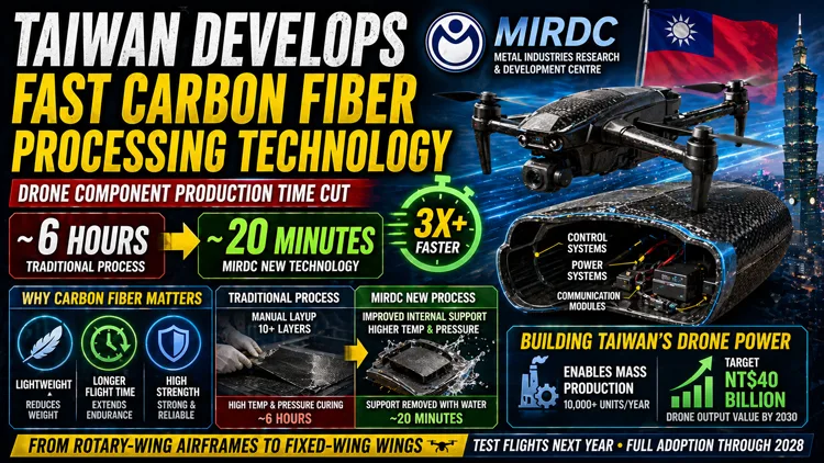 Taiwan carbon fiber drone production