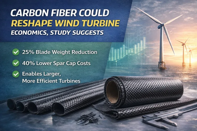 carbon fiber wind turbine blades