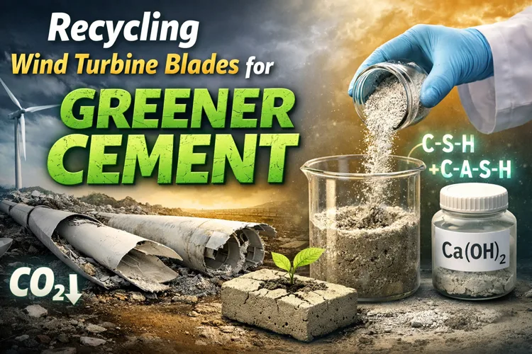 recycled wind turbine cement