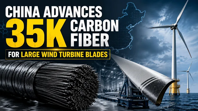 35K carbon fiber wind turbine blades