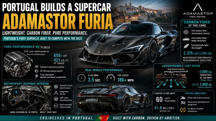 Adamastor Furia carbon fiber supercar