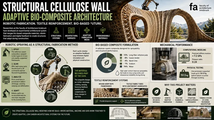 Structural Cellulose Wall bio-composite