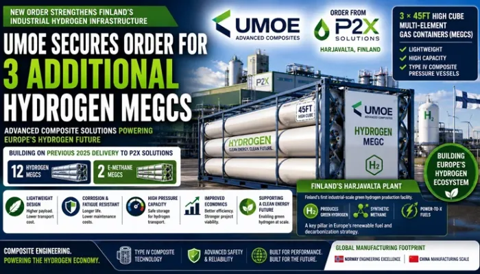 hydrogen MEGC composite pressure vessels