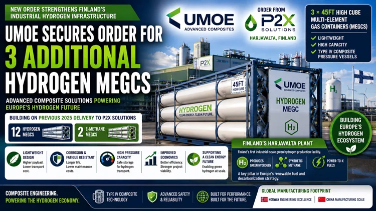 hydrogen MEGC composite pressure vessels