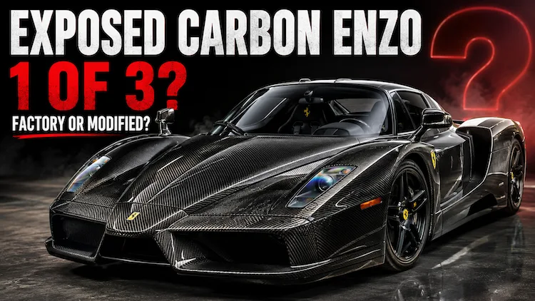 exposed carbon fiber Ferrari Enzo