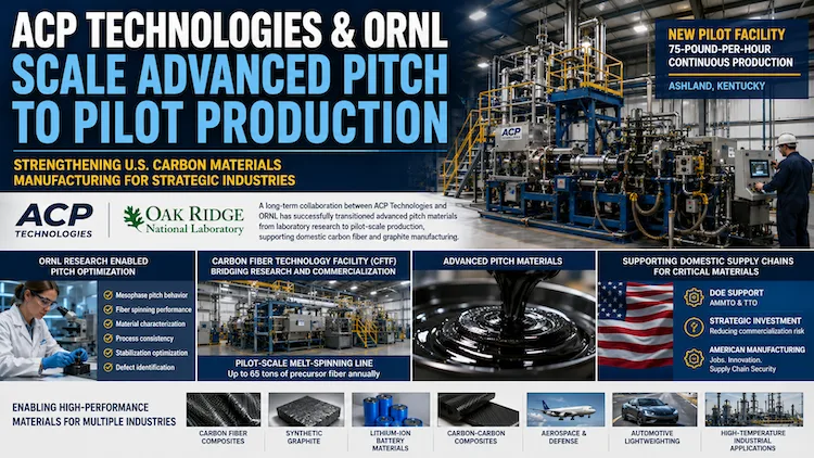 ACP ORNL carbon fiber production