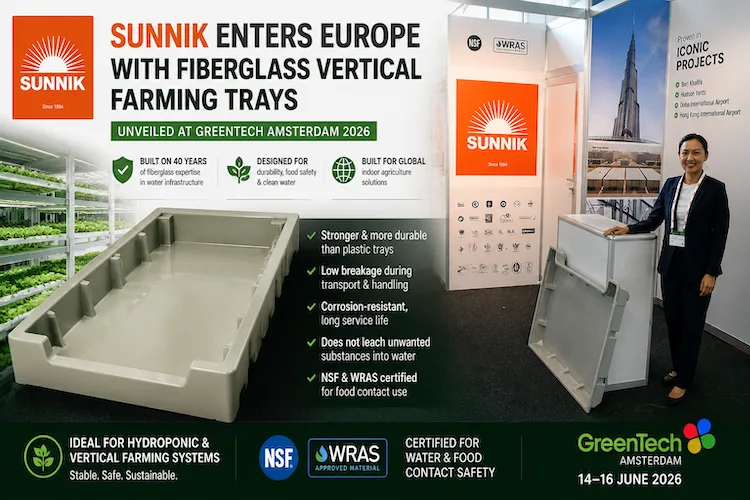 fiberglass vertical farming trays