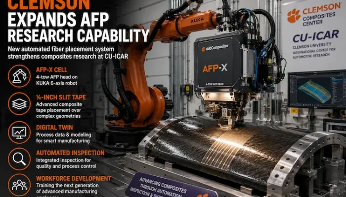 Clemson automated fiber placement research