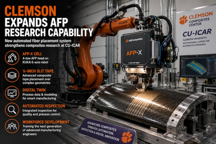Clemson automated fiber placement research