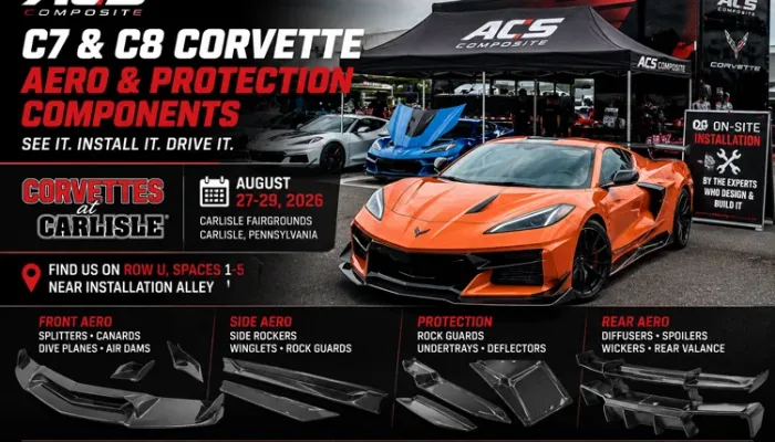 Corvette composite aero parts