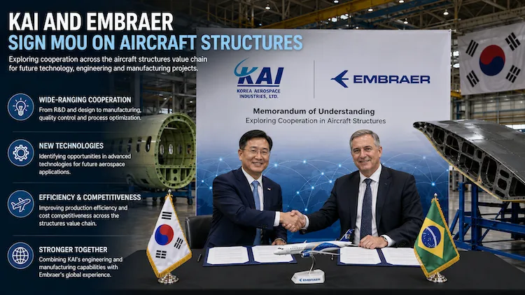 KAI Embraer aircraft structures partnership