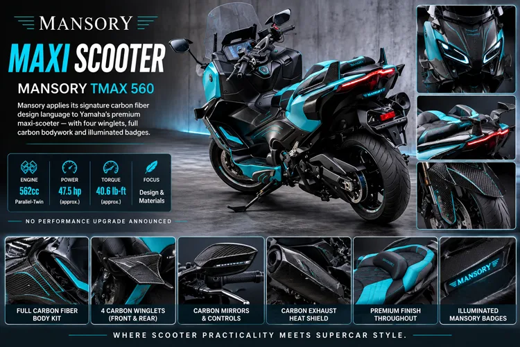 Mansory Yamaha TMAX 560 carbon fiber
