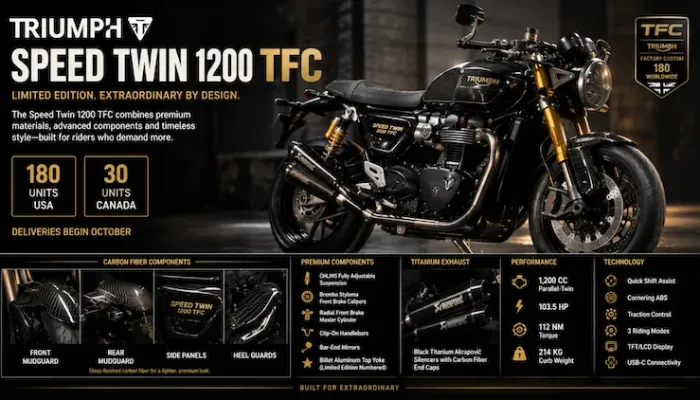 Triumph Speed Twin 1200 TFC carbon fiber