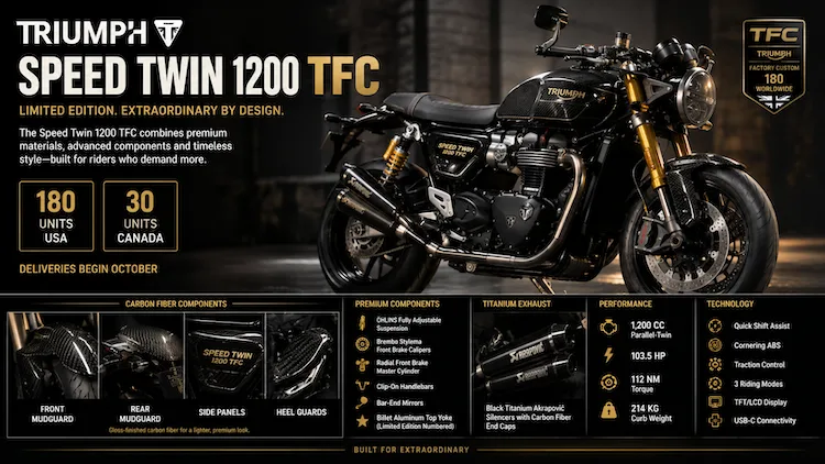 Triumph Speed Twin 1200 TFC carbon fiber