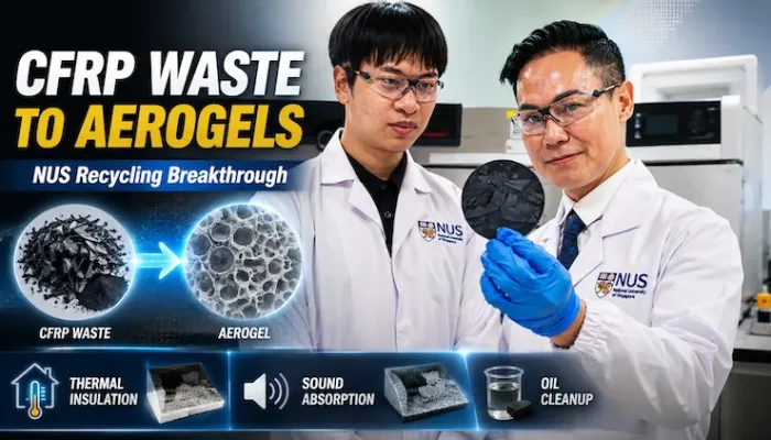 carbon fiber composite waste aerogel