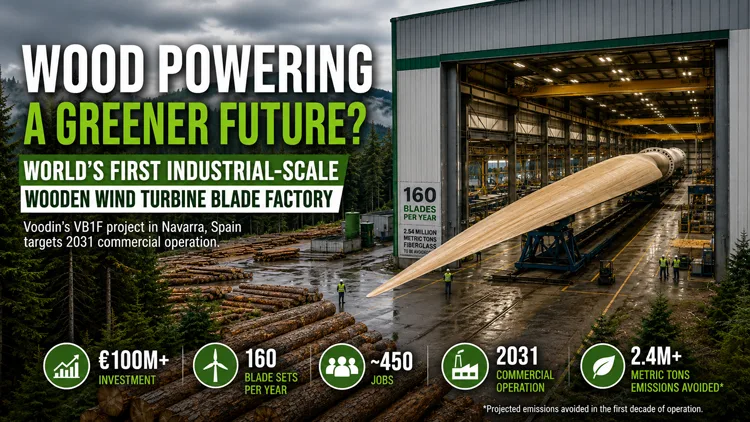 wooden wind turbine blade factory